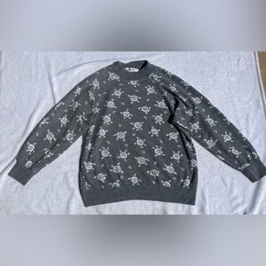 Cathy Daniels Gray Knit Crewneck Sweater